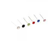 20 Pairs Round Shape Rhinestone Colorful Stud Earrings