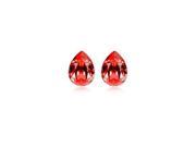 Shining Exquisite Tear Drop Shaped Crystal Stone Earrings Red