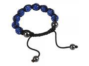 Beautiful 9 Rhinestones Bead Bracelet Blue