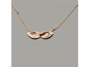 New Shiny Eagle Wings Shape Gilded Necklace with Rhinestone for Women
