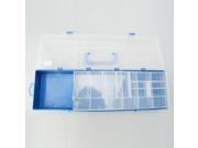 S0407 Plastic Box for Fishing Transparent Blue