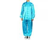 1.8m Silk Datin Kung Fu Martial Arts Tai chi Clothes Suit Blue Green