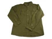 Long Sleeve Outdoor Men Quick Dry Shirt Dark Army Green XL