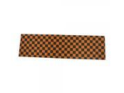 33 x 9 FKD Checker Skateboard Griptape Sheet Black Orange