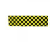 33 x 9 FKD Checker Skateboard Griptape Grip Tape Sheet Black Yellow