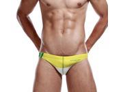 SEOBEAN High Quality Salable Men’s Swimming Pants Swim Briefs Yellow L