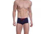 SEOBEAN Salable Unique Men’s Swimming Trunks with Side T Character Dark Blue S