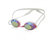 Durable Swimming Accessory Electroplated Swimming Goggles Red