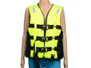 J04 Polyester Foam Life Jacket with Whistle Size L Green Black