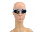 Waterproof Anti fog PC Lens Rubber Frame Adult Swimming Goggles J8164M 2 Blue