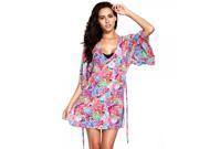 RELLECIGA Digital Floral Print Beach Dress Beachwear Size S