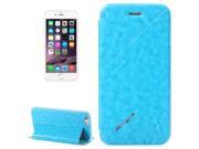 Crazy Horse Texture Triangle Mark TPU Leather Case with Holder for iPhone 6 Blue