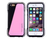 Shockproof Armour PC TPU Protective Case for iPhone 6 Black Pink