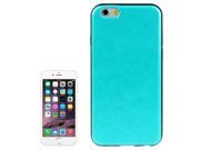 Crazy Horse Texture Leather Skinning Silicone Case for iPhone 6 Blue