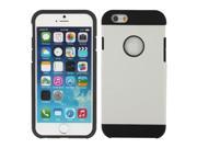 Hybrid PC TPU Tough Armor Color Hard Case Cover for iPhone 6 White