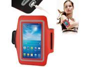 Universal PU Sports Armband Case with Earphone Hole for iPhone 6 Samsung Galaxy S IV i9500 S III i9300 Red