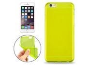 Ultrathin Smooth Surface Anti skid TPU Case for iPhone 6 Yellow green