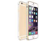 COTEetCI Ultra thin Starry Style Circular Arc Metal Bumper For iPhone 6 Plus Silver Gold