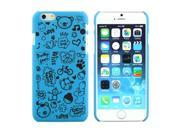 Magic Girl Pattern Frosted Protective Case for iPhone 6 Plus Blue