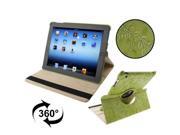 Luxury Embossing Flower Design 360 Degree Rotatable Sleep / Wake-up Function Leather Case with Holder for iPad 4 / New iPad (iPad 3) / iPad 2 (Light Green) Luxury Embossing Flower Design 360 Degree Rotatable Sleep / Wake-up Function Leather Case with Holder for iPad 4 / New iPad (iPad 3) / iPad 2 (Light Green)