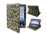Camouflage Style Leather Case with Holder for New iPad iPad 3 iPad 4