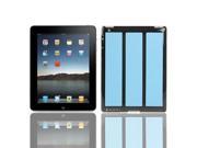 Vertical Stripes Style Plastic Case for iPad 2 Baby Blue