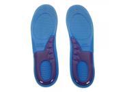 2pcs JD03 Ultra Soft Silica Gel Massaging Insoles Blue and Purple