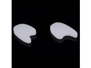 2pcs Soft Silicone Foot Protection Pads White J 09