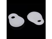 2pcs Soft Silicone Foot Protection Pads White J 04