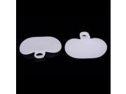 2pcs Soft Silicone Foot Protection Pads White J 05