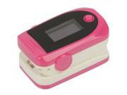 Convenient High Accuracy OLED Fingertip Oximeter Model D Peach Red