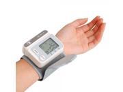 Automatic Wrist Watch Blood Pressure Monitor White CK W118
