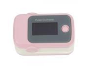 Convenient High Accuracy OLED Fingertip Oximeter Model A Pink
