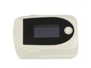 Convenient High Accuracy OLED Fingertip Oximeter Model D White