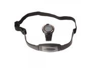 Accurate Digital Heart Rate Monitor Watch with Elastic Chest Belt Black