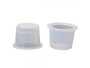 100pcs Profession Tattoo Pigment Ink Cup Larger White