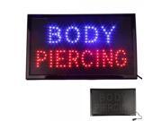 Flashing Neon Light Tattoo Body Piercing LED Sign