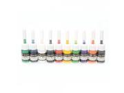 10 Colors 5mL Dragon Style Permanent Tattoo Makeup Ink Set
