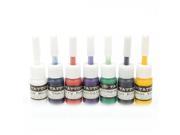 7 Colors 5mL Dragon Style Permanent Tattoo Makeup Ink Set