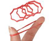 20pcs Plum Shape Natural Silicone Bands Supplies for Tattoo Machine Red
