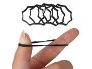 20pcs Plum Shape Natural Silicone Bands Supplies for Tattoo Machine Black