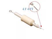 5pcs Sterile Disposable Tattoo Needles and Tubes Combo 4F 4FT White