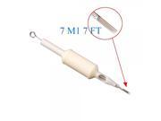 5pcs Sterile Disposable Tattoo Needles and Tubes Combo 7M1 7FT White