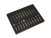 22pcs Double Wash Holes Stainless Steel Tattoo Tips Set RT FT DT