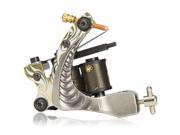 10 Wrap Coils Low Carbon Steel Shader Tattoo Machine Yellow 002A