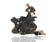 10 Wrap Coils Low Carbon Steel Liner Shader Tattoo Machine Black 026D
