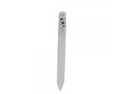 Durable Crystal Glass Nail File with 11 Rhinestones