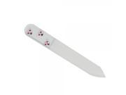 Durable Crystal Glass Nail File with 9 Rhinestoness