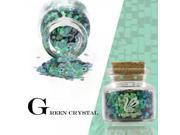 ZERO NANA Environmental Laser Round Dot Sequins Nail Art Decoration Green 12ml