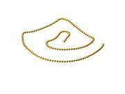 5pcs Nail Art Ball Beads Chain Glitter DIY Decorations Bagged Golden